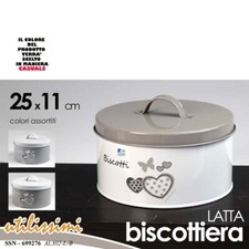 Barattolo biscottiera latta usato  Andria