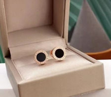 Brincos da série BVLGARI BVLGARI ouro rosa 18K ônix preto comprar usado  Enviando para Brazil