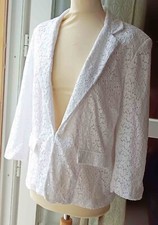 Blazer veste blanche d'occasion  Vic-Fezensac