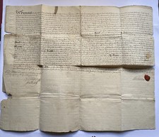 Fascinating 18th parchment for sale Fascinating 18th parchment for sale  OXTED
