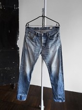 Jeans jeans Edwin masculino feito no Japão azul selvedge lavagem desbotada tamanho - W34 L32, M comprar usado  Enviando para Brazil