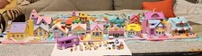 Polly Pocket Pollyville Super Set 16 domów 17 osób 14 zwierząt van mata partia na sprzedaż  Wysyłka do Poland