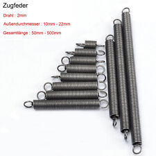 Stahl Zugfeder Spannfeder Wählbar Draht 2mm Φ 10-22mm Länge 50-500mm Heimwerker, usado comprar usado  Enviando para Brazil