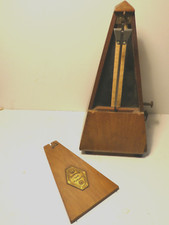 INSTRUMENTO VINTAGE MAELZEL METRÔNOMO COM SINO MUSIC TEMPO FEITO NA FRANÇA, usado comprar usado  Enviando para Brazil
