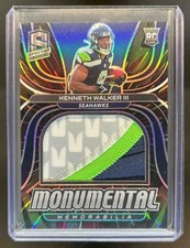 2022 Panini Spectra Kenneth Walker III Monumental Patch Hyper RC #55/75 comprar usado 2022 Panini Spectra Kenneth Walker III Monumental Patch Hyper RC #55/75 comprar usado  Enviando para Brazil