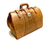 Vintage braune leder gebraucht kaufen  Schöllkrippen