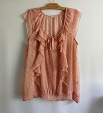 Blouse abricot polyester d'occasion  Bourg-de-Thizy