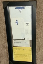 Van Halen envelope oficial raro emoldurado papelaria comercial cheque e voucher, usado comprar usado  Enviando para Brazil