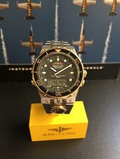 Breitling Navitimer Gmt Cosmos 2400 quartzo Ana-Digi para reparo vintage 1980 comprar usado  Enviando para Brazil