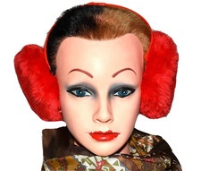 Red fluffy faux for sale  Pittsburg