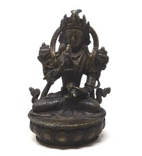 Ancien bronze tibétain d'occasion  La Haye-du-Puits