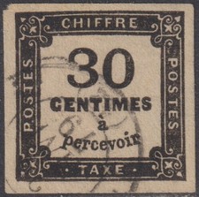 FRANCE:  Taxe n°6 oblitéré  (cote 160€) comprar usado  Enviando para Brazil