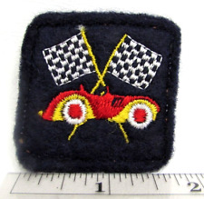 Vintage Carro de Corrida Bandeiras Xadrez Jaqueta Patch 1960 Feltro Automóvel Automotivo comprar usado  Enviando para Brazil