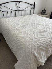 Capa de edredom chenille colcha king branca boho melhores casas jardins tufada comprar usado  Enviando para Brazil