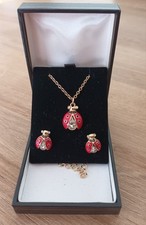 Ladybird necklace earring for sale  YEOVIL