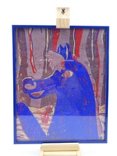 Abstrakt blaues pferd gebraucht kaufen  Nörvenich