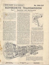 Roverdrive transmission part for sale  BATLEY