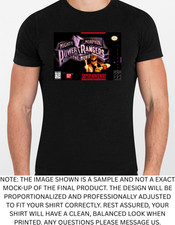 Camiseta Gráfica Masculina ou Feminina Mighty Morphin Power Rangers The Movie SNES NOVA, usado comprar usado  Enviando para Brazil