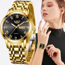 Relógios femininos femininos femininos criativos pulseira de aço relógios femininos à prova d'água novos comprar usado  Enviando para Brazil