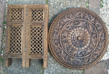 Vintage octagonal carved for sale  DONCASTER