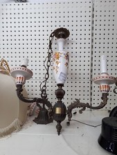 Lampadario ottone ceramica usato  Voltaggio