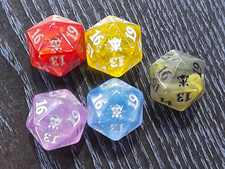 Usado, MTG, Dragons Of Tarkir, Spindown D20 dados cada um (5 dados no total) comprar usado  Enviando para Brazil