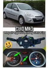 RENAULT CLIO III RELÓGIO MOLA AIRBAG SQUIB SRS-Bypass reparo correção DF071 + DF072  comprar usado  Enviando para Brazil