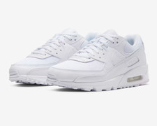 Tênis esportivo Nike Air Max 90 triplo branco masculino tamanho EUA 12 raro ✅ comprar usado  Enviando para Brazil