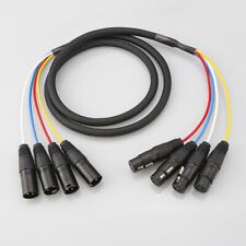 Microfone cabo cobra 4 canais XLR macho para fêmea cabo de áudio gravação de palco comprar usado  Enviando para Brazil