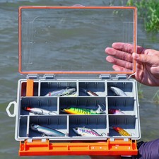 Isca de pesca gancho isca estojo de armazenamento equipamento de pesca portátil caixa de acessórios comprar usado  Enviando para Brazil