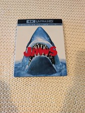 Jaws 4K ULTRA HD + BLU-RAY with SLIPCOVER Original Theatrical Artwork. VG** comprar usado  Enviando para Brazil