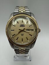 TIMEX Masculino INDIGLO President 2 Tons Canelado Jubileu Relógio de Quartzo Vintage Data do Dia, usado comprar usado  Enviando para Brazil