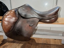 Brown jump saddle for sale  WREXHAM