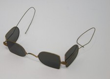 Óculos de sol/óculos antigos vitorianos ferroviários lentes coloridas duplas D com estojo comprar usado  Enviando para Brazil