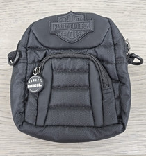 Mochila Harley Davidson Midnight Mini - Me pequena preta acolchoada logotipo escudo, usado comprar usado  Enviando para Brazil