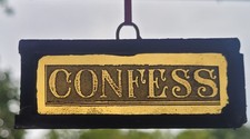 Stained glass confess for sale  BATTLE