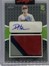 2021 Verde LEAF PERFECT GAME HORN Três Cores DAVID Patch auto # 3/19 comprar usado  Enviando para Brazil