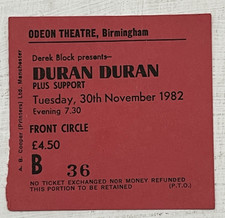 Duran duran birmingham for sale  STAMFORD