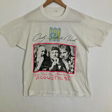 Camisa vintage Crosby Stills And Nash acústica 1992 adulto GG ponto único papel fino comprar usado  Enviando para Brazil