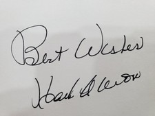 Z AUTOGRAFEM HANK AARON PODPISANA KARTA INDEKSOWA 3X5 PIĘKNY CZARNY PODPIS DŁUGOPISEM! 755 na sprzedaż  Wysyłka do Poland