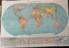 Planisfero politico mappa usato  Milano