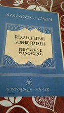 Spartito canto pianoforte usato Spartito canto pianoforte usato  Bologna