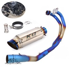 Chinelo para Yamaha MT-03 YZF R3 2015-2025 Pontas de Escape Tubo Frontal Azul Sistema Completo comprar usado  Enviando para Brazil