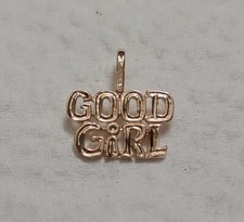 Novo pingente de berloque de ouro amarelo 14k Good Girl  comprar usado  Enviando para Brazil