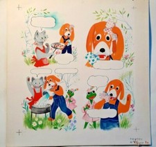 Illustration originale page d'occasion  Rouen-