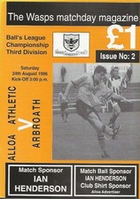 Alloa athletic arbroath for sale  DUNBAR