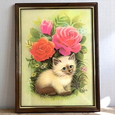 Framed chin cat for sale  Montclair