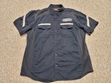 Camisa masculina Harley Davidson 2XL preta desempenho botão para cima motociclista comprar usado  Enviando para Brazil