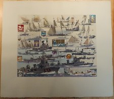 Gouache petits batiments d'occasion  Fouras