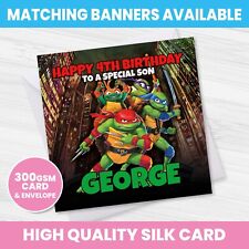 Personalised tmnt birthday for sale  LEIGH